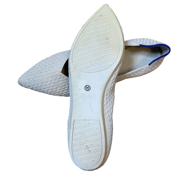 Rothy's The Points Salt Honeycomb Slip On Casual Flats size 9 - Picture 2 of 9